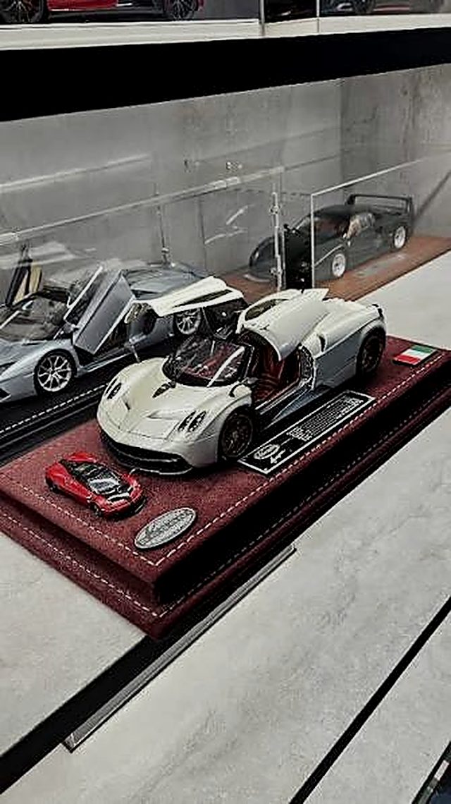 Premium die-cast model car collection showcase